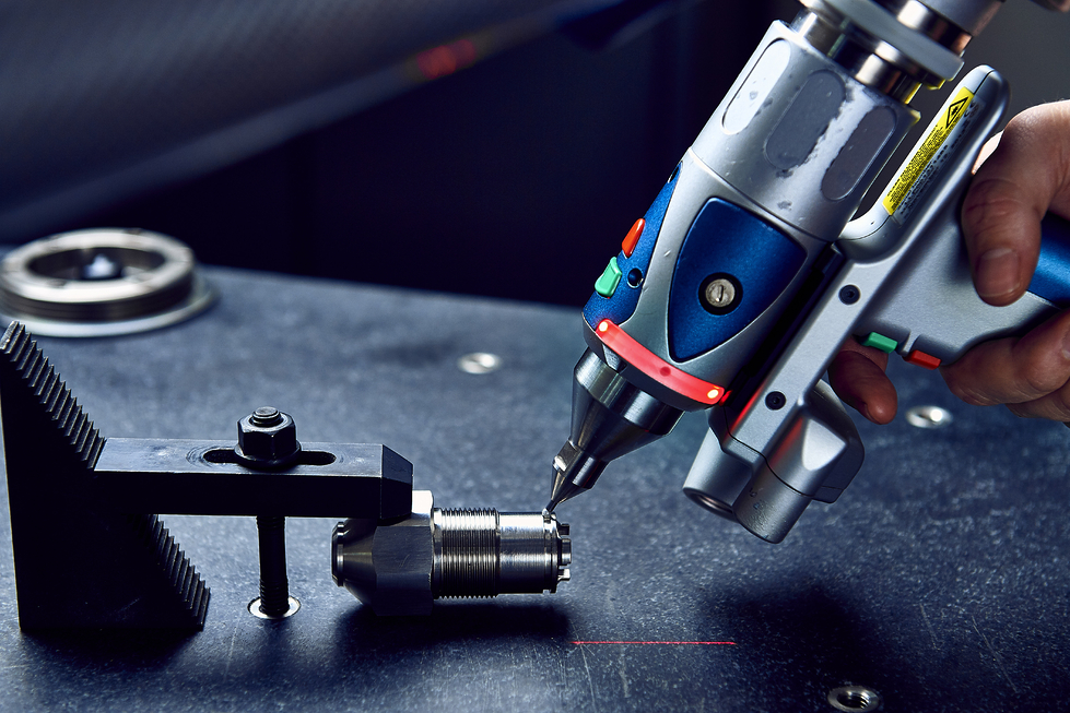 The FARO Arm’s laser provides highly accurate measurements for change-parts.