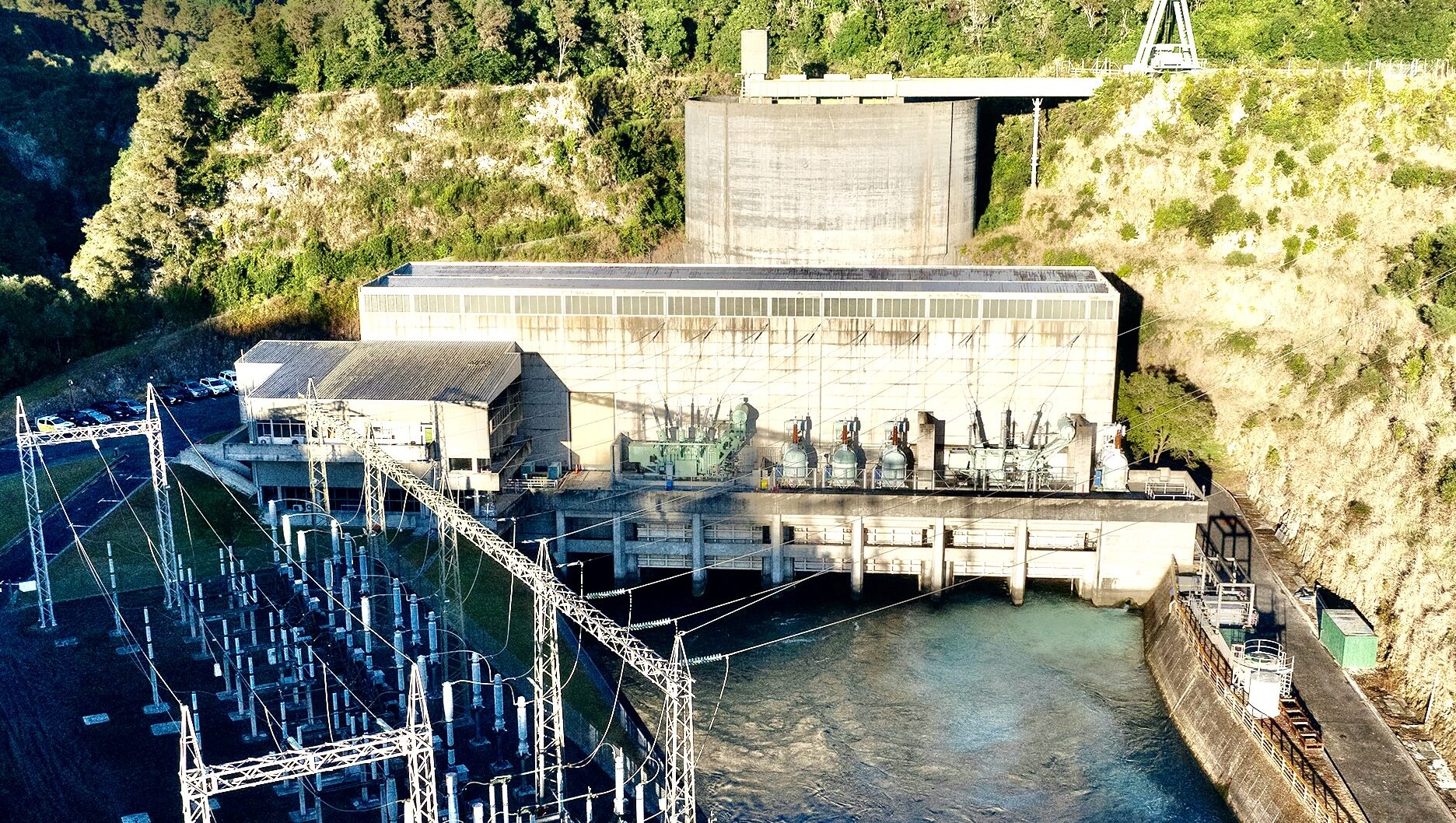The Aratiatia Power Station is a hydroelectric plant on the Waikato River in New Zealand.