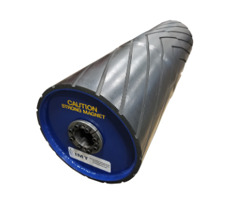 A magnetic head pulley from Innovative Magnetic Technologies (IMT).